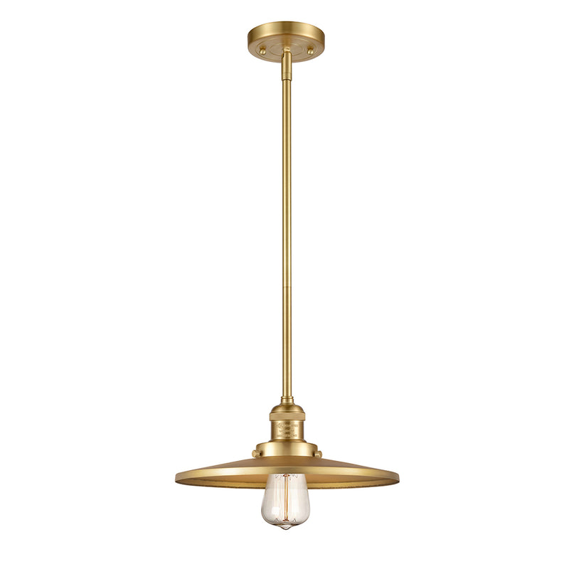 Appalachian Mini Pendant shown in the Satin Gold finish with a Satin Gold shade