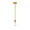 Bare Bulb Mini Pendant shown in the Satin Gold finish