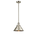 Briarcliff Mini Pendant shown in the Brushed Satin Nickel finish with a Brushed Satin Nickel shade