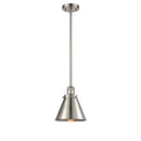 Appalachian Mini Pendant shown in the Brushed Satin Nickel finish with a Brushed Satin Nickel shade