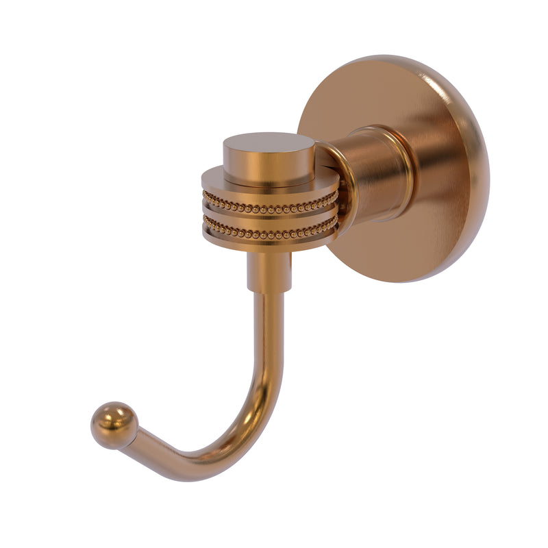 Allied Brass Continental Collection Robe Hook with Dotted Accents 2020D-BBR