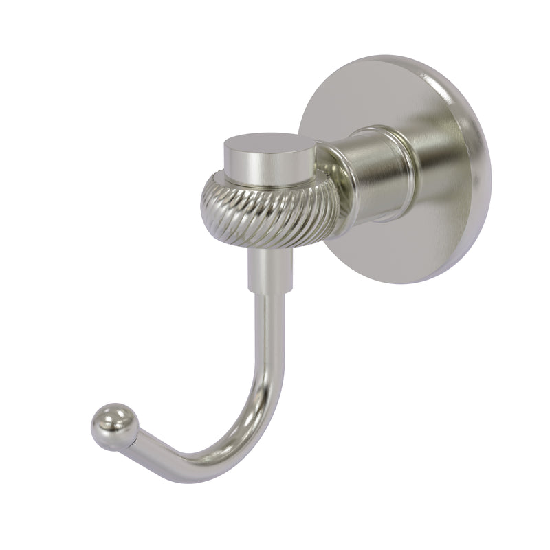 Allied Brass Continental Collection Robe Hook with Twist Accents 2020T-SN