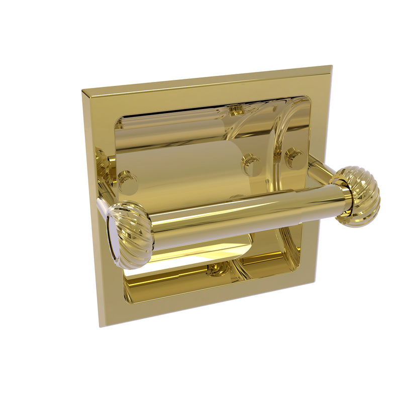 Allied Brass Continental Collection Recessed Toilet Tissue Holder with Twisted Accents 2024-CT-UNL