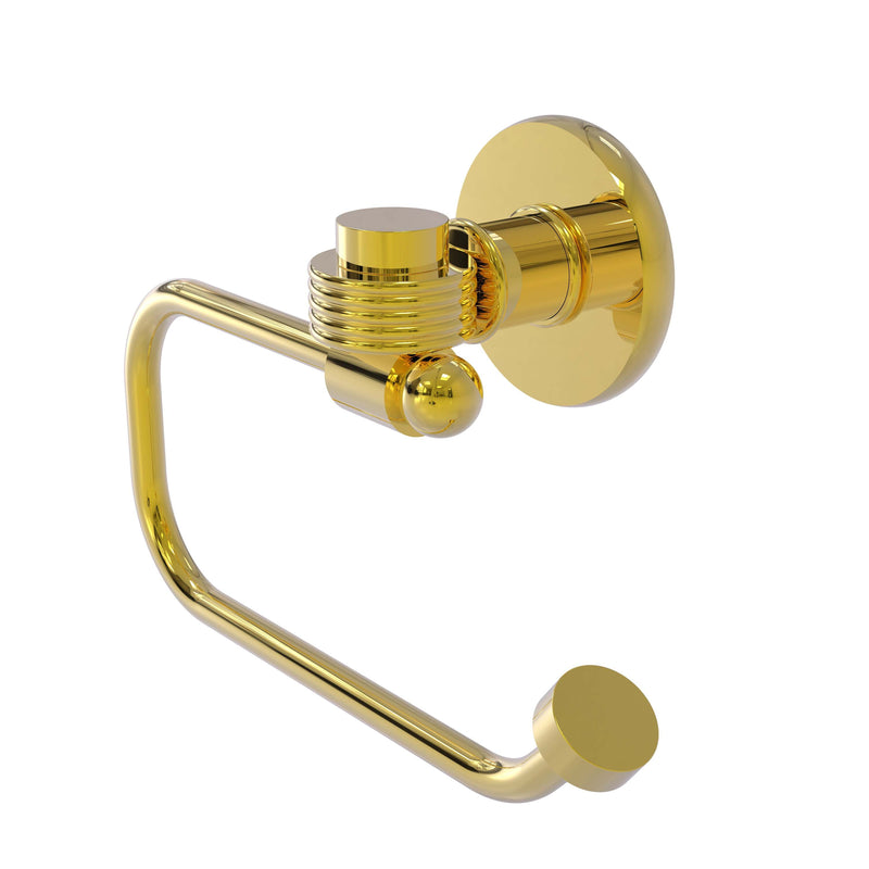 Allied Brass Continental Collection Euro Style Toilet Tissue Holder with Groovy Accents 2024EG-PB