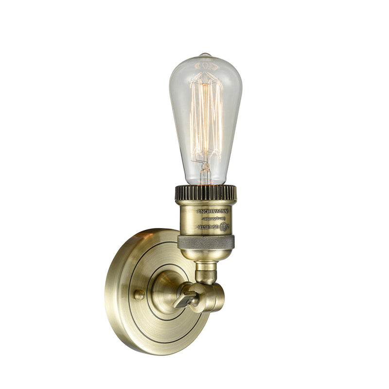 Innovations Lighting Bare Bulb 1 Light Ada Compiant Sconce Part Of The Franklin Restoration Collection 202ADA-AB