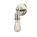 Bare Bulb Sconce shown in the Polished Nickel finish