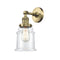 Canton Sconce shown in the Antique Brass finish with a Clear shade