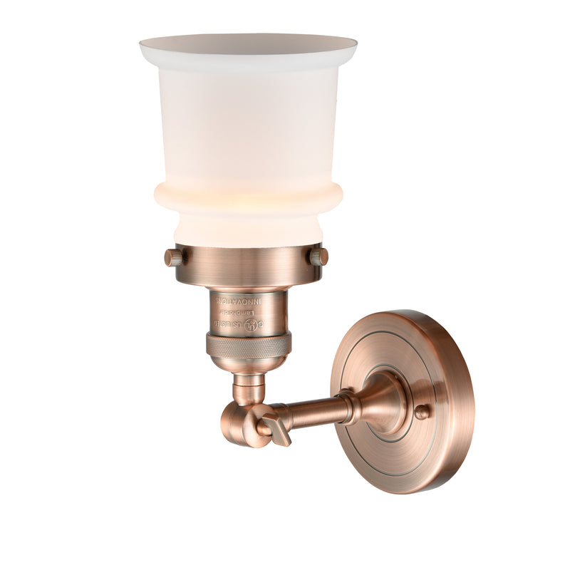 Innovations Lighting Small Canton 1 Light Sconce Part Of The Franklin Restoration Collection 203-AC-G181S-LED