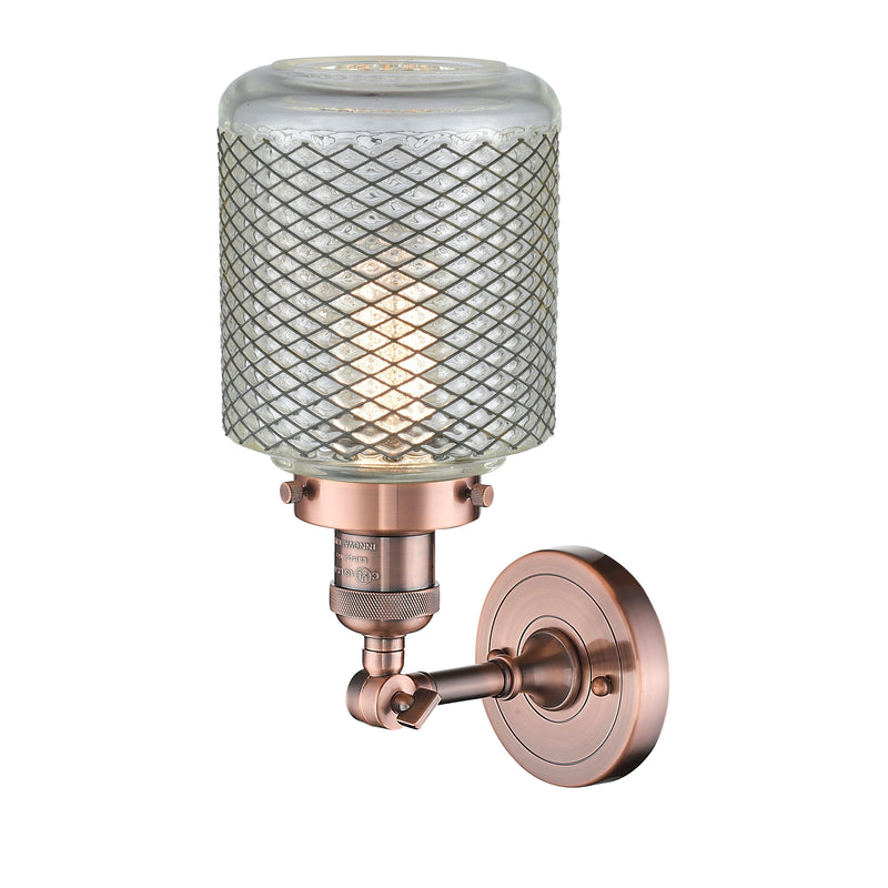 Innovations Lighting Stanton 1 Light Sconce Part Of The Franklin Restoration Collection 203-AC-G262