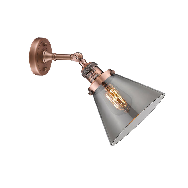 Innovations Lighting Large Cone 1 Light Sconce Part Of The Franklin Restoration Collection 203-AC-G43