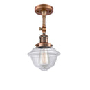 Innovations Lighting Small Oxford 1 Light Sconce Part Of The Franklin Restoration Collection 203-AC-G532