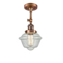 Innovations Lighting Small Oxford 1 Light Sconce Part Of The Franklin Restoration Collection 203-AC-G534-LED