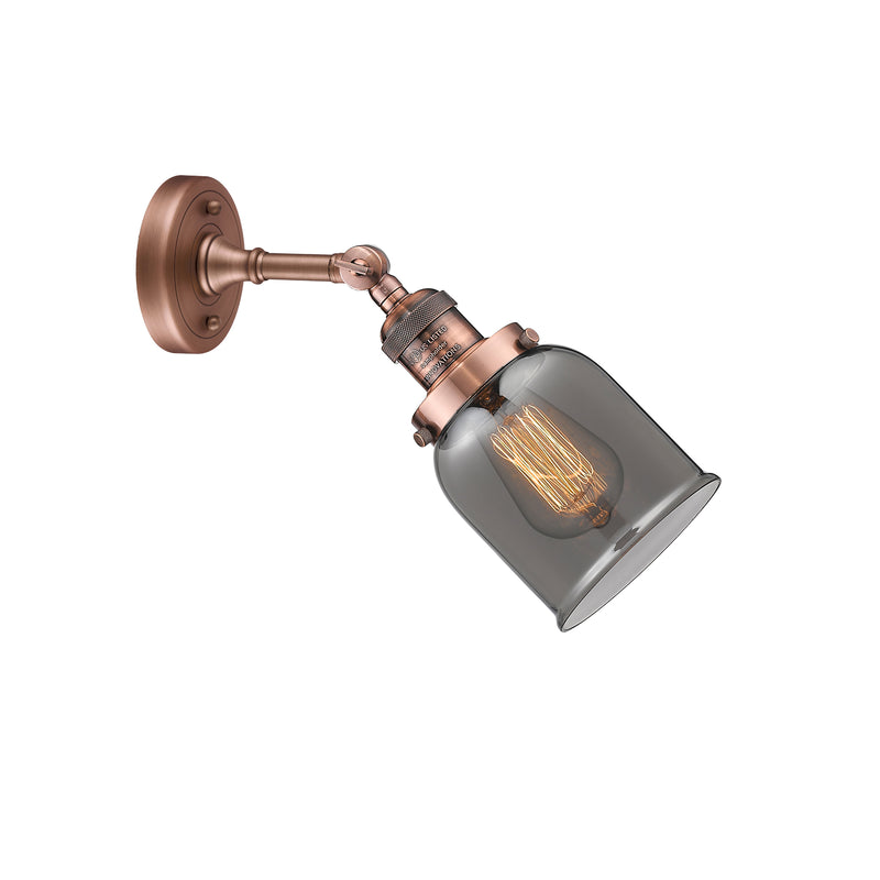 Innovations Lighting Small Bell 1 Light Sconce Part Of The Franklin Restoration Collection 203-AC-G53