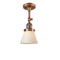 Innovations Lighting Small Cone 1 Light Sconce Part Of The Franklin Restoration Collection 203-AC-G61