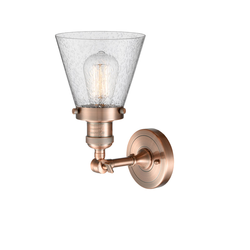 Innovations Lighting Small Cone 1 Light Sconce Part Of The Franklin Restoration Collection 203-AC-G64