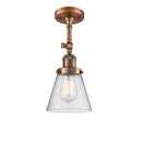 Innovations Lighting Small Cone 1 Light Sconce Part Of The Franklin Restoration Collection 203-AC-G64-LED