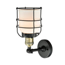 Innovations Lighting Small Bell Cage 1 Light Sconce Part Of The Franklin Restoration Collection 203-BAB-G51-CE-LED