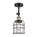 Innovations Lighting Small Bell Cage 1 Light Sconce Part Of The Franklin Restoration Collection 203-BAB-G52-CE