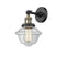 Oxford Sconce shown in the Black Antique Brass finish with a Clear shade