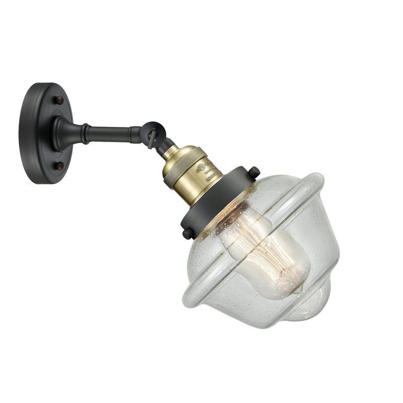 Innovations Lighting Small Oxford 1 Light Sconce Part Of The Franklin Restoration Collection 203-BAB-G534