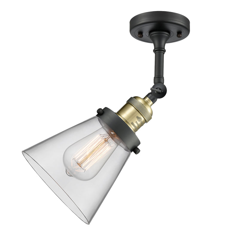 Innovations Lighting Small Cone 1 Light Sconce Part Of The Franklin Restoration Collection 203-BAB-G62-LED