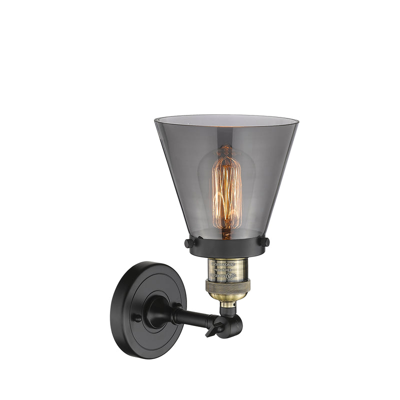 Innovations Lighting Small Cone 1 Light Sconce Part Of The Franklin Restoration Collection 203-BAB-G63-LED