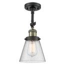 Innovations Lighting Small Cone 1 Light Sconce Part Of The Franklin Restoration Collection 203-BAB-G64