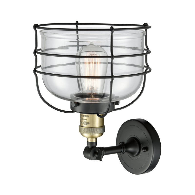 Innovations Lighting Large Bell Cage 1 Light Sconce Part Of The Franklin Restoration Collection 203-BAB-G72-CE