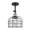 Innovations Lighting Large Bell Cage 1 Light Sconce Part Of The Franklin Restoration Collection 203-BAB-G72-CE