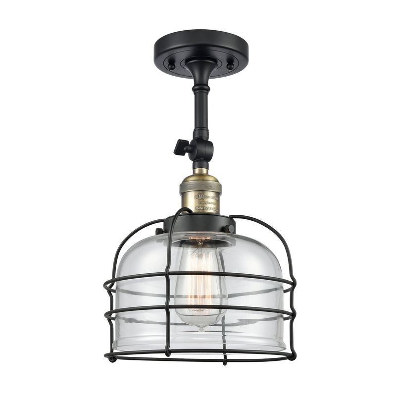 Innovations Lighting Large Bell Cage 1 Light Sconce Part Of The Franklin Restoration Collection 203-BAB-G72-CE