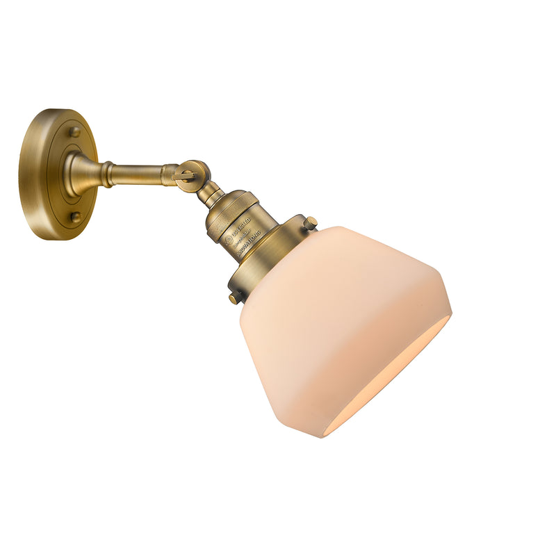 Innovations Lighting Fulton 1 Light Sconce Part Of The Franklin Restoration Collection 203-BB-G171