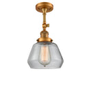 Innovations Lighting Fulton 1 Light Sconce Part Of The Franklin Restoration Collection 203-BB-G172