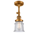 Innovations Lighting Small Canton 1 Light Sconce Part Of The Franklin Restoration Collection 203-BB-G184S