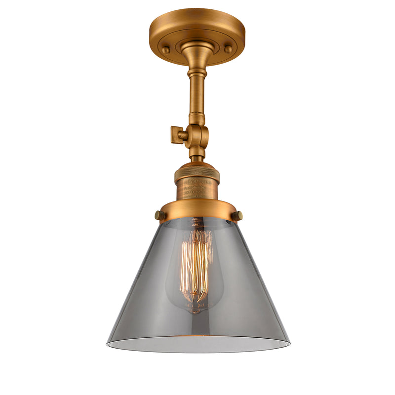 Innovations Lighting Large Cone 1 Light Sconce Part Of The Franklin Restoration Collection 203-BB-G43-LED