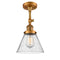 Innovations Lighting Large Cone 1 Light Sconce Part Of The Franklin Restoration Collection 203-BB-G44-LED