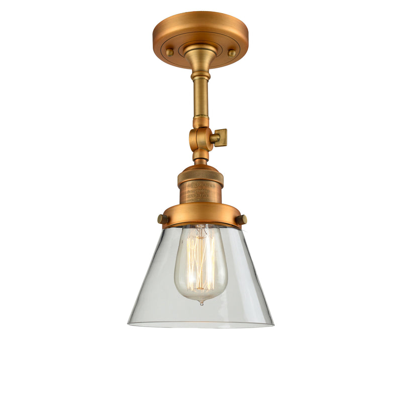 Innovations Lighting Small Cone 1 Light Sconce Part Of The Franklin Restoration Collection 203-BB-G62