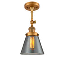 Innovations Lighting Small Cone 1 Light Sconce Part Of The Franklin Restoration Collection 203-BB-G63