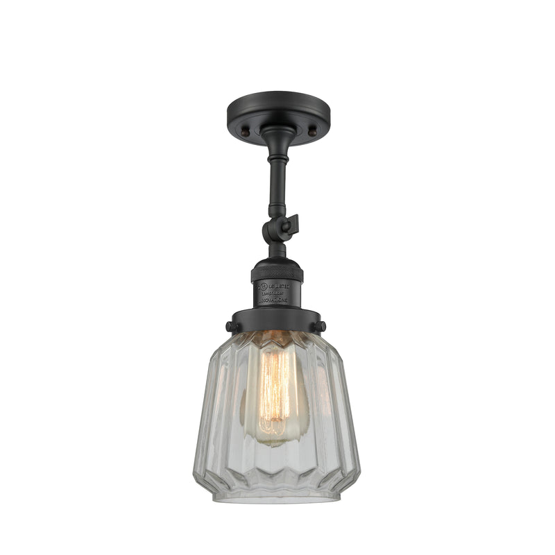 Innovations Lighting Chatham 1 Light Sconce Part Of The Franklin Restoration Collection 203-BK-G142-LED