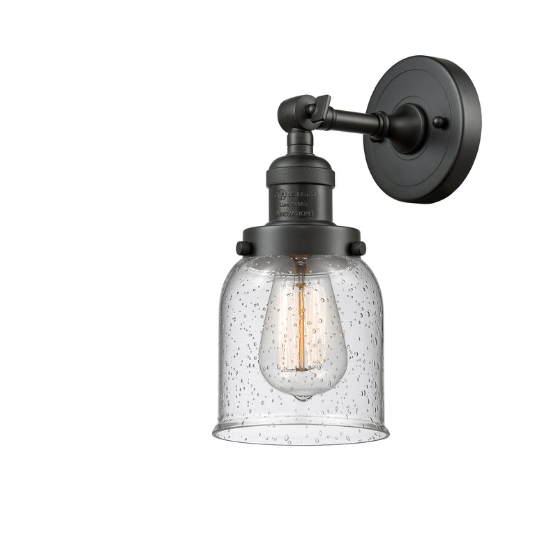 Bell Sconce shown in the Oil Rubbed Bronze finish with a Seedy shade