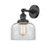 Bell Sconce shown in the Oil Rubbed Bronze finish with a Clear shade