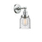 Bell Sconce shown in the Polished Chrome finish with a Seedy shade