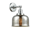 Bell Sconce shown in the Polished Chrome finish with a Silver Plated Mercury shade