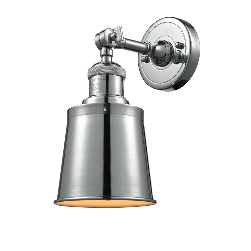 Addison Sconce shown in the Polished Chrome finish with a Polished Chrome shade