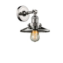 Railroad Sconce shown in the Polished Nickel finish with a Polished Nickel shade