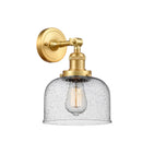 Bell Sconce shown in the Satin Gold finish with a Seedy shade