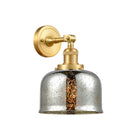 Bell Sconce shown in the Satin Gold finish with a Silver Plated Mercury shade