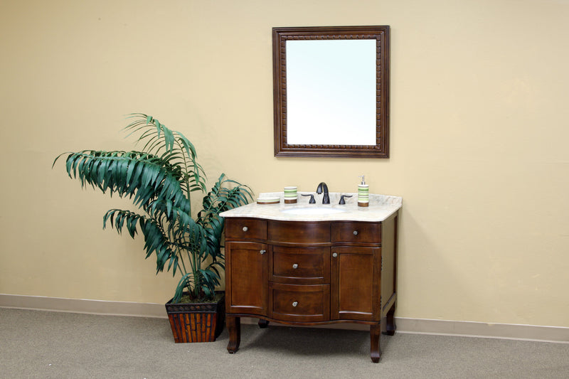 Bellaterra 38.2" Single Sink Vanity Wood Walnut 203045