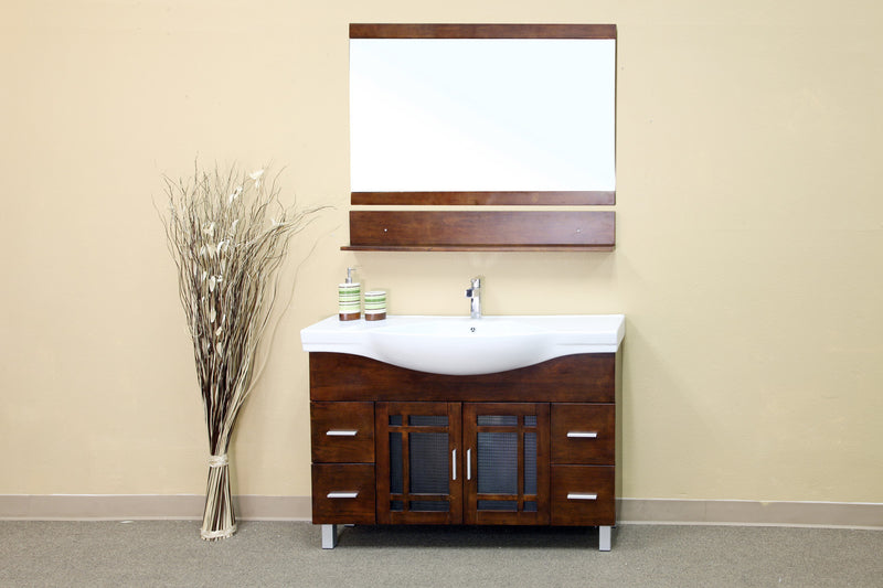 Bellaterra 48" Single Sink Vanity Wood Walnut 203138