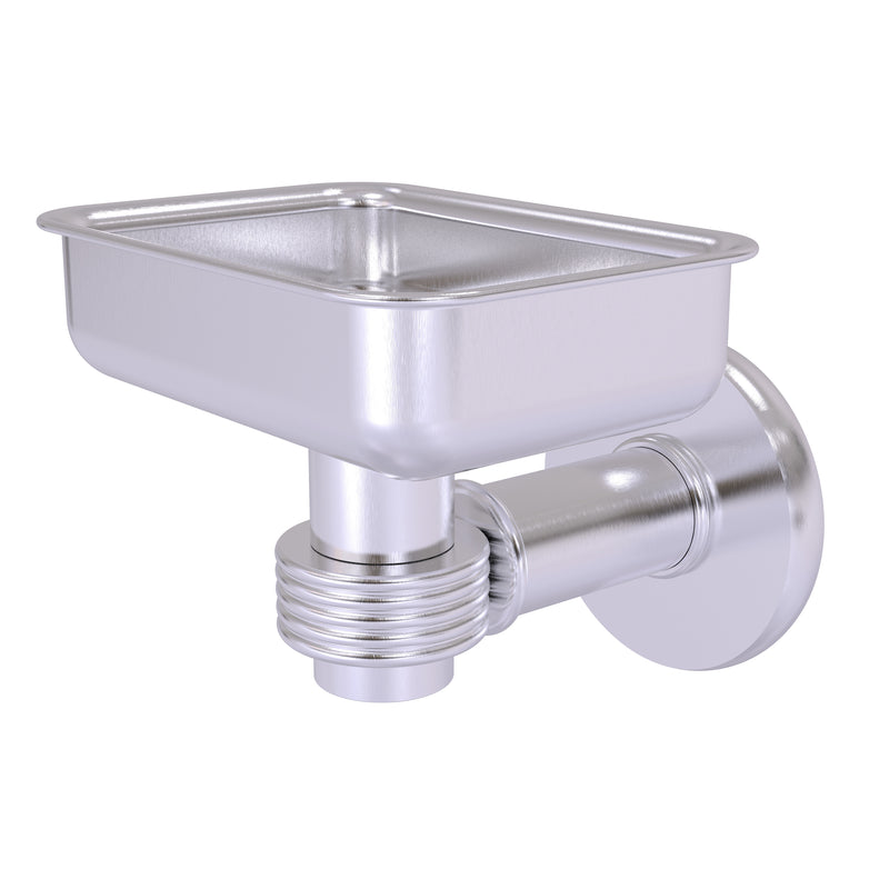 Allied Brass Continental Collection Wall Mounted Soap Dish Holder with Groovy Accents 2032G-SCH