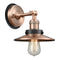 Railroad Sconce shown in the Antique Copper finish with a Antique Copper shade